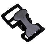 1" MILITARY SPRING BUCKLE - BLACK