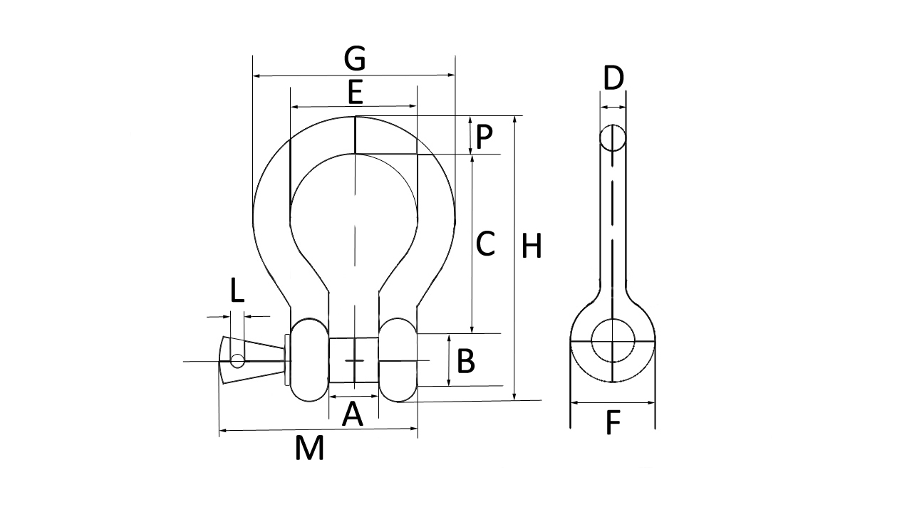 SCREW PIN ANCHOR SHACKLE - ALLOY - Image 2