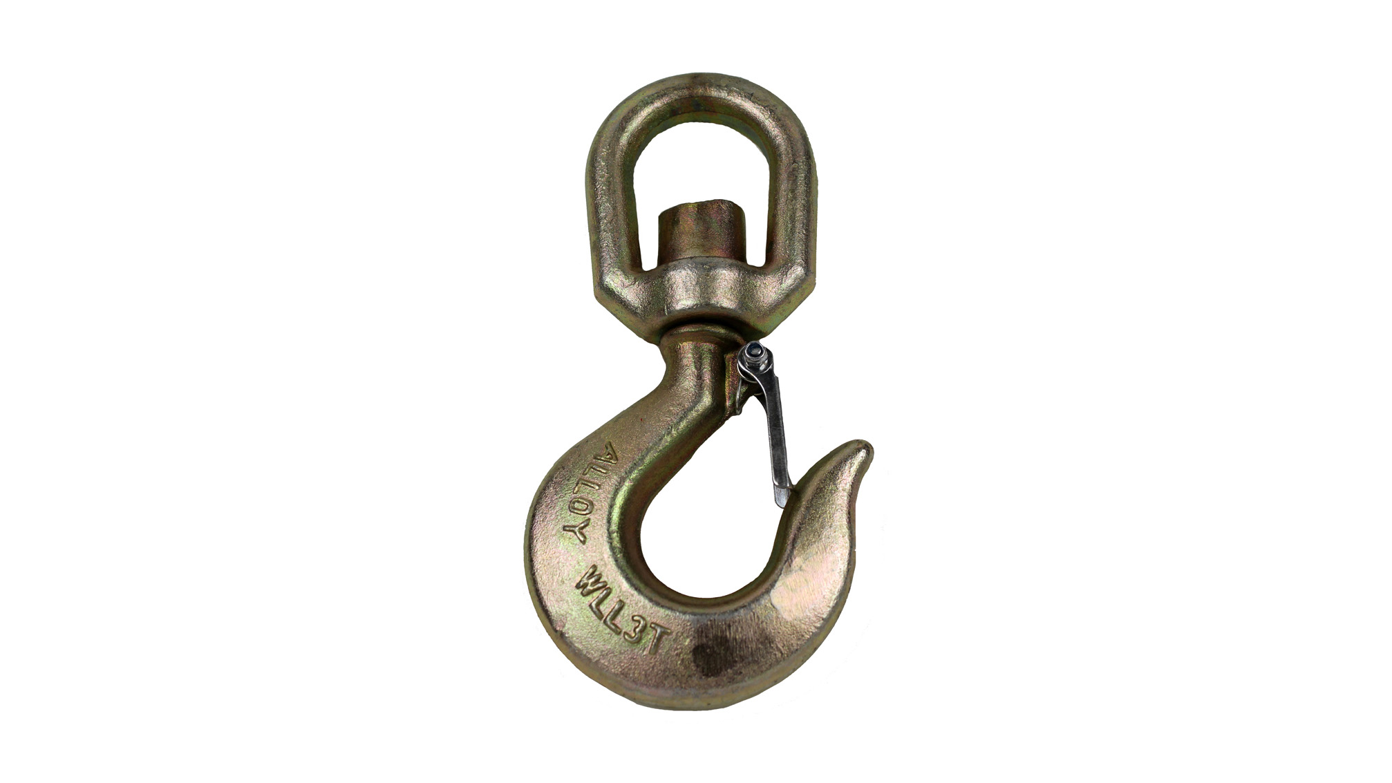 Alloy Swivel Hook With Safety Latch, Y/Z Plated