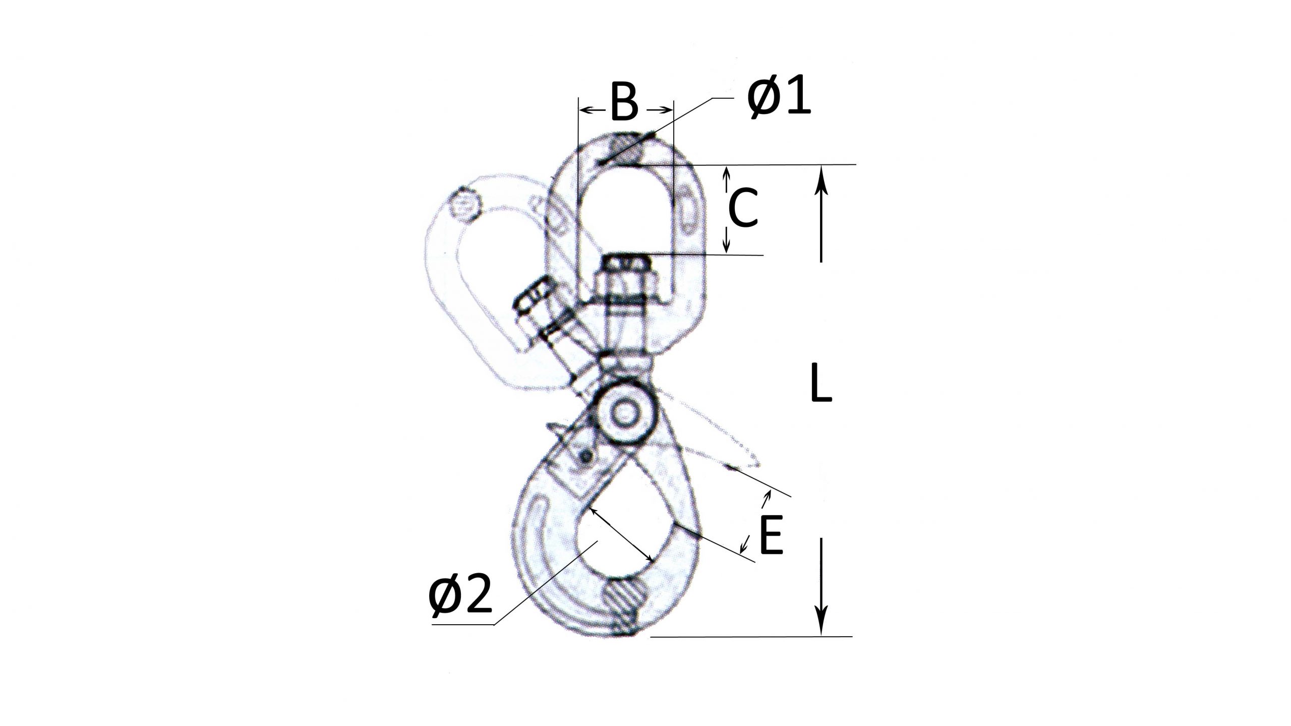 G80 SWIVEL HOOK WITH POSITIVE LOCKING LATCH - Image 2