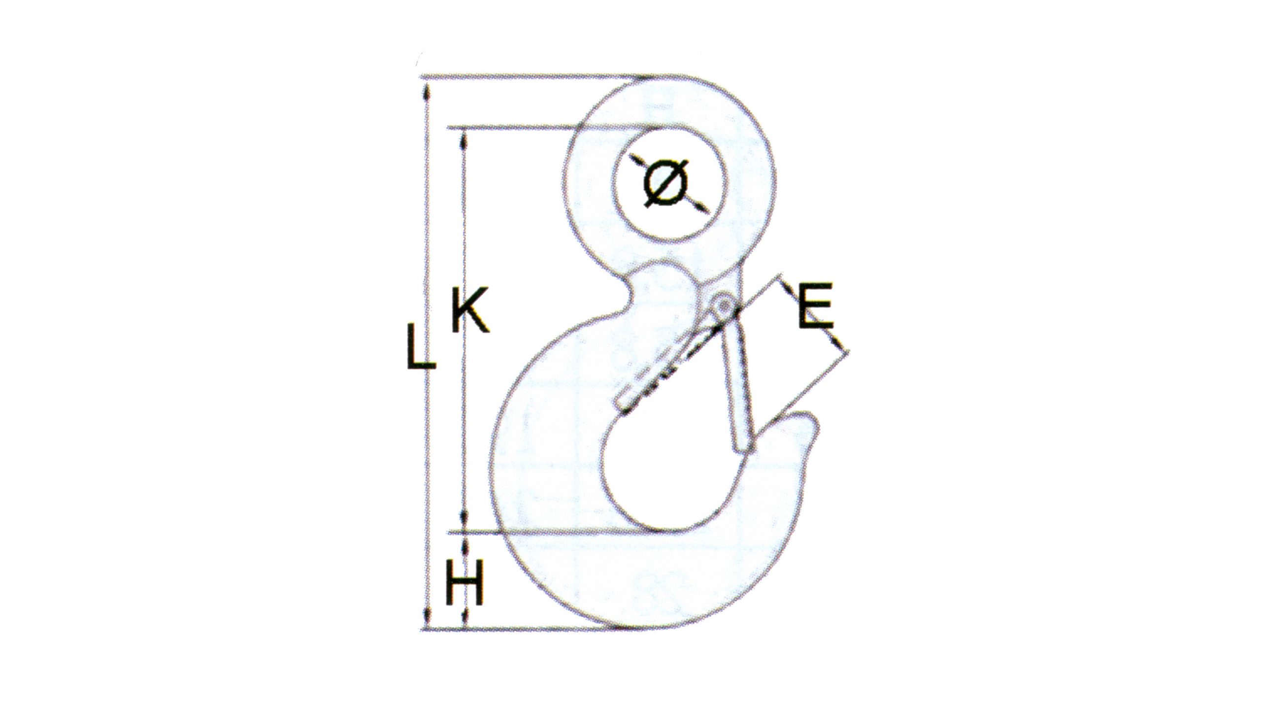 G80 EYE HOOK WITH SAFETY LATCH - Image 2