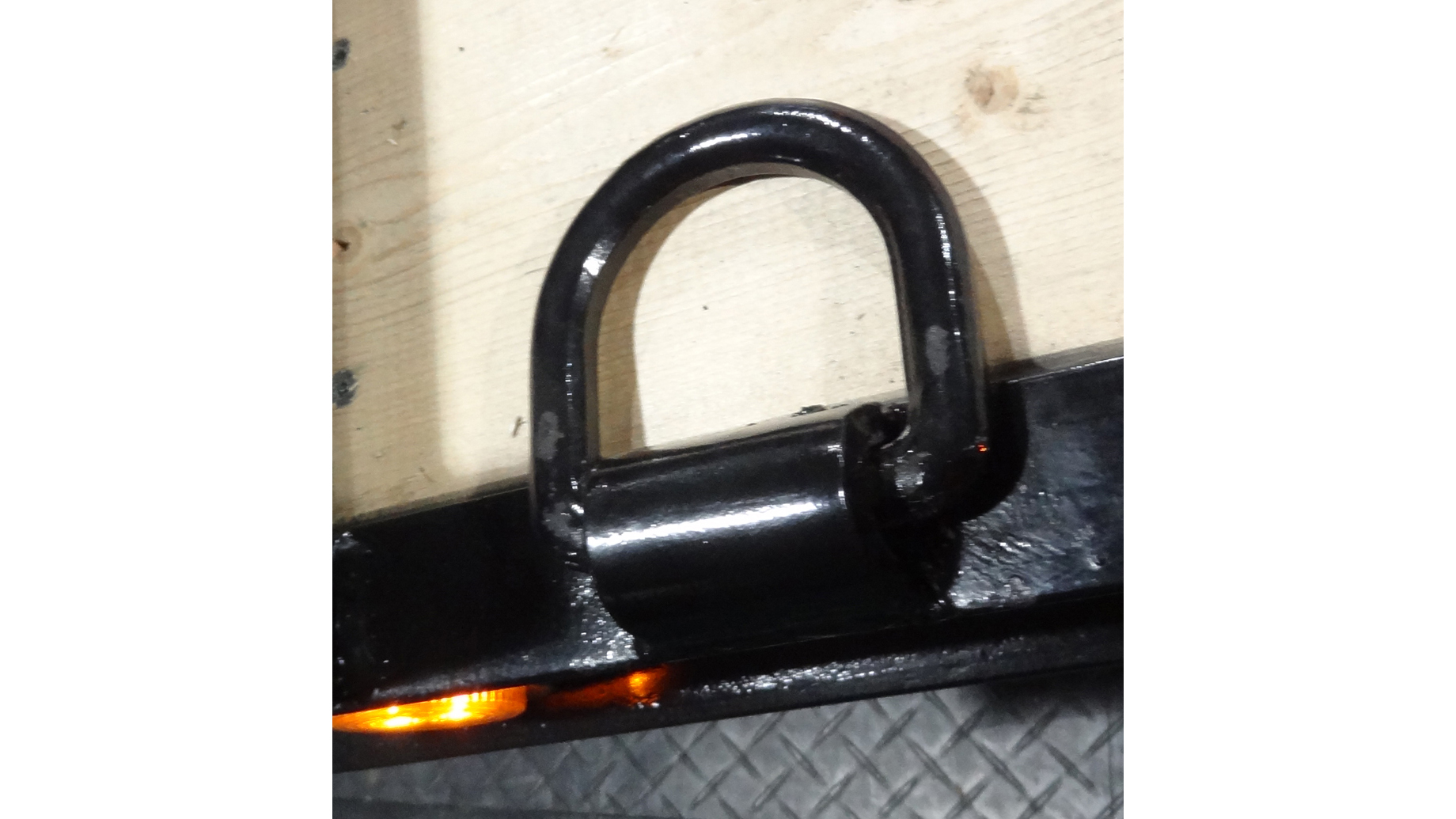 5/8" Weld-on D Ring with bracket - Image 2