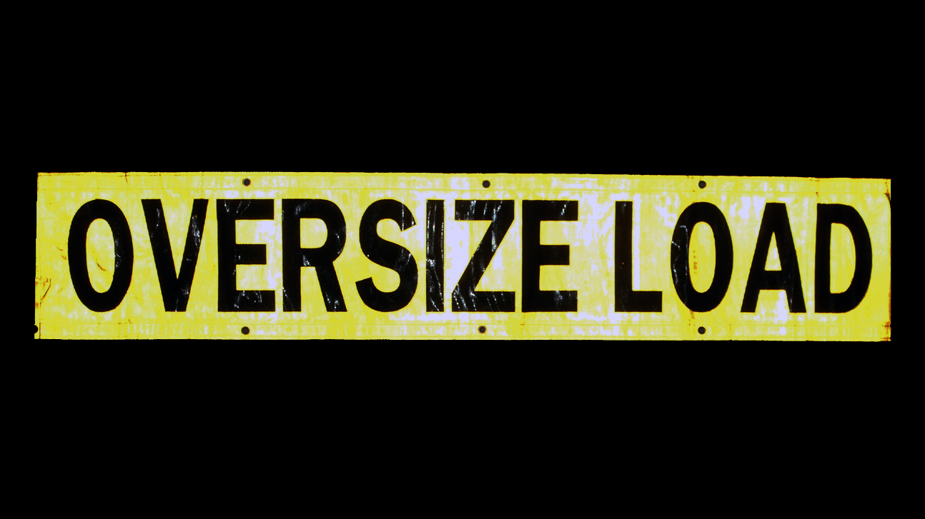 Reflective Banner - OVERSIZE LOAD - Image 2