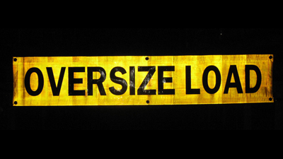 Reflective Banner - OVERSIZE LOAD - Image 3