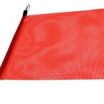 WARNING FLAG WITH RUBBER TARP TIE