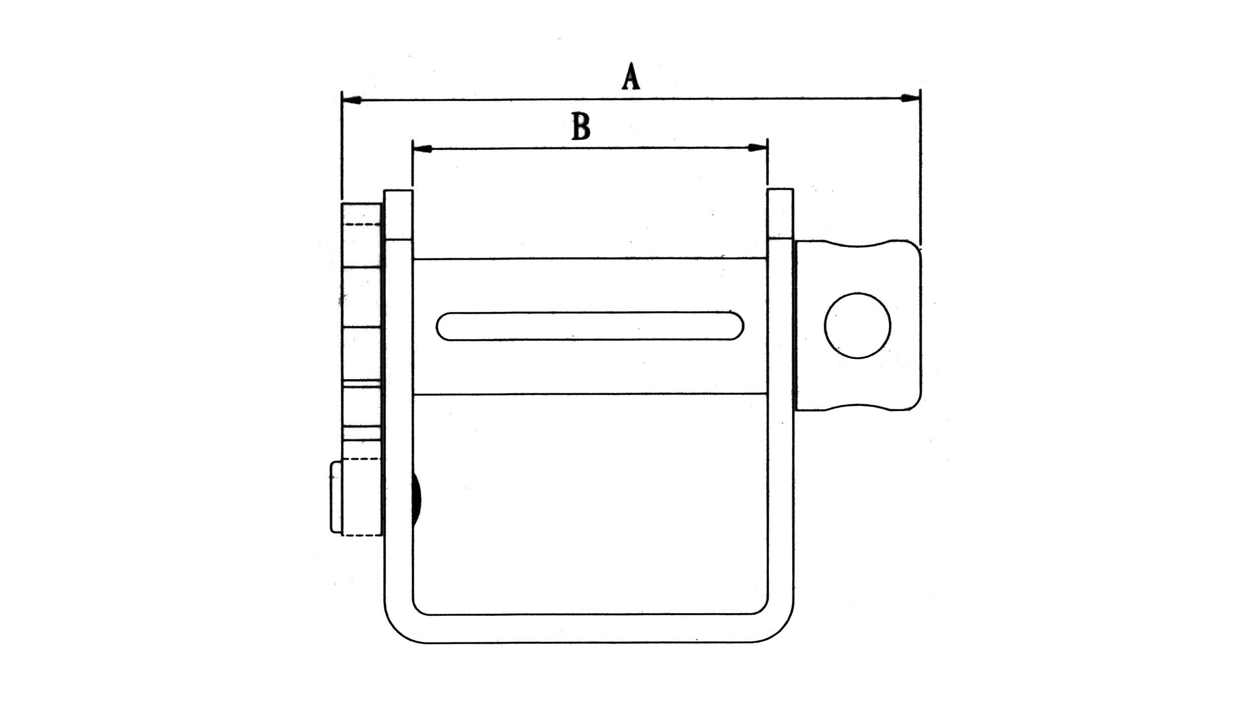 GALVANIZED BOTTOM MOUNTED STANDARD SLIDING WINCH - Image 2