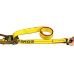 8FT. AXLE/AUTO TIE-DOWN COMBINATION STRAP WITH TWISTED SNAP HOOK