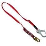 6 FT ADJUSTABLE SINGLE LEG LANYARD WITH E4 "SHOCK PACK"