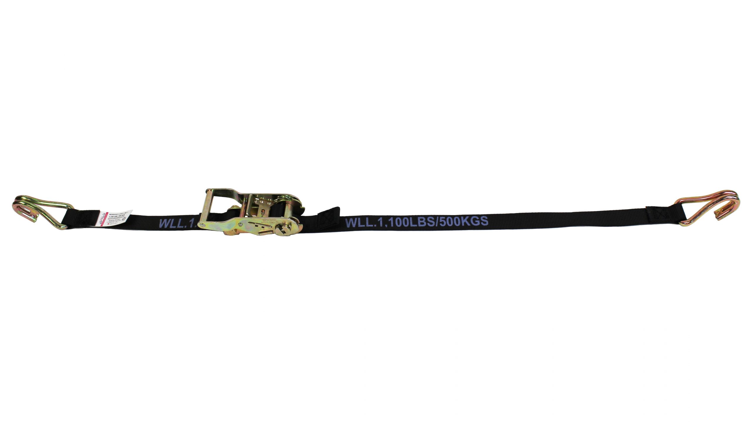 1″ RATCHET STRAP WITH LONG WIRE HOOK