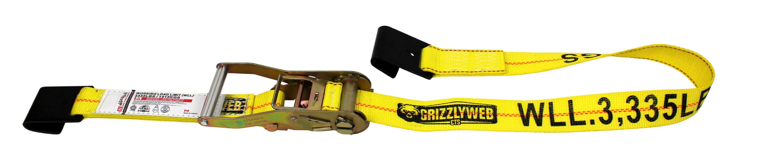 HEAVY DUTY RATCHET STRAP WITH FLAT HOOK