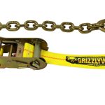 HEAVY DUTY RATCHET STRAP WITH CHAIN ANCHOR
