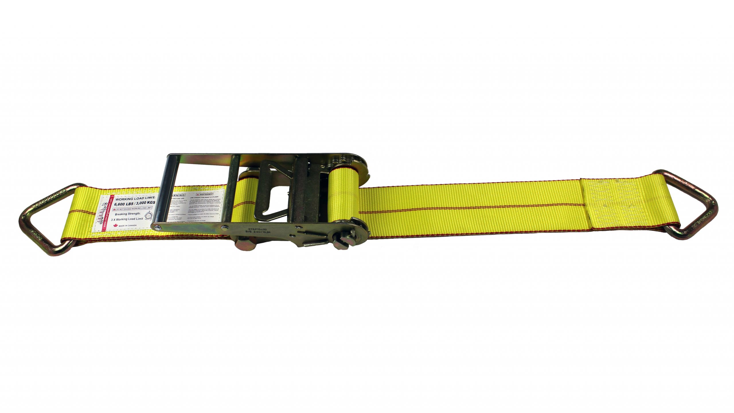 4" Ratchet Strap with D-Rings