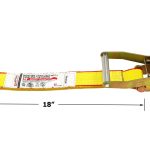 2" Ratchet Tail End w/-Flat Hook and Ratchet Buckle