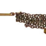 10 FT TOW CHAIN, 5/16" G70 15" J HOOK AND CLUSTER RTJG HOOK