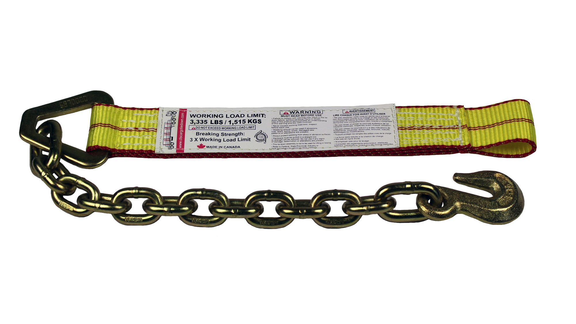 2" Tail End w/-Chain Anchor and 2" Loop End