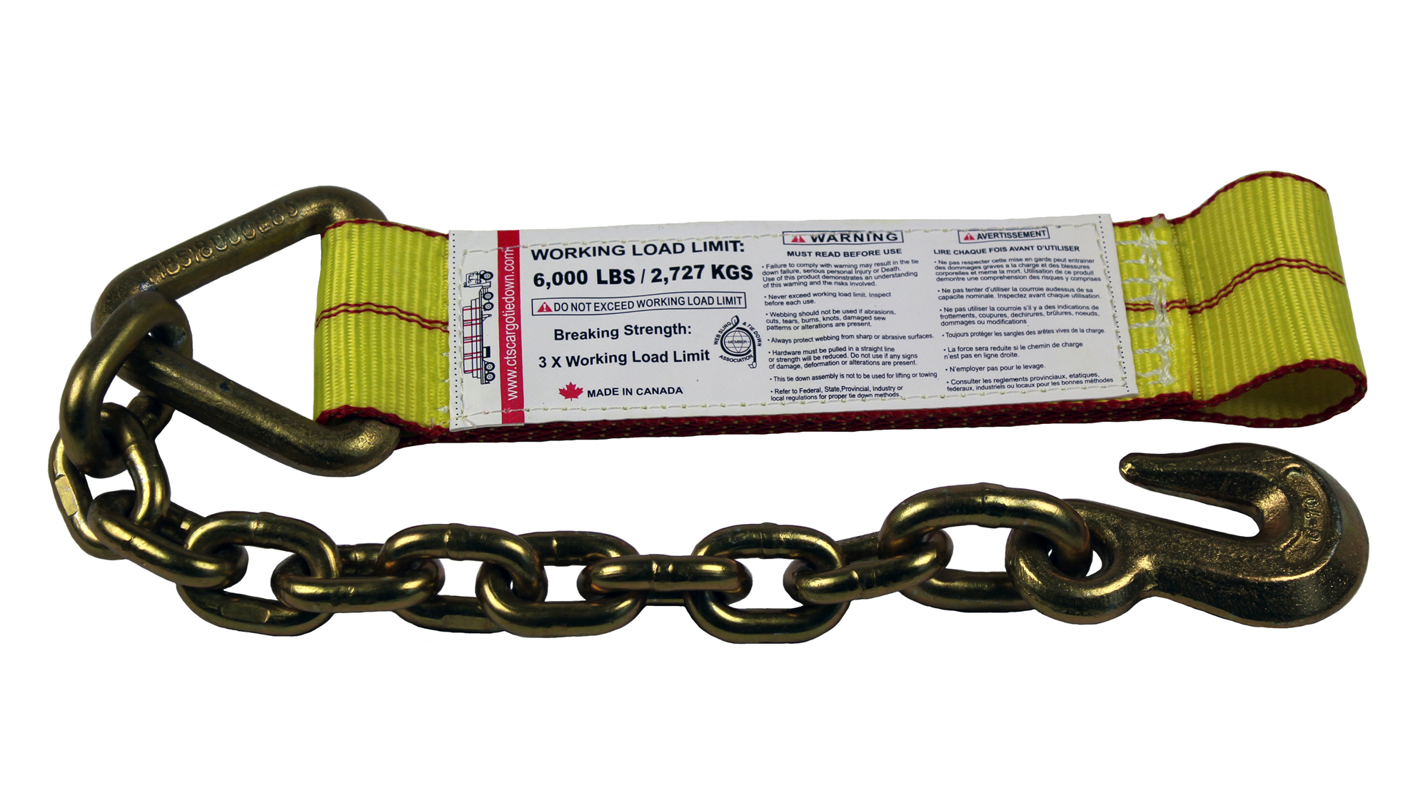 3" Tail End with 3/8" Chain Anchor and 2" Loop End