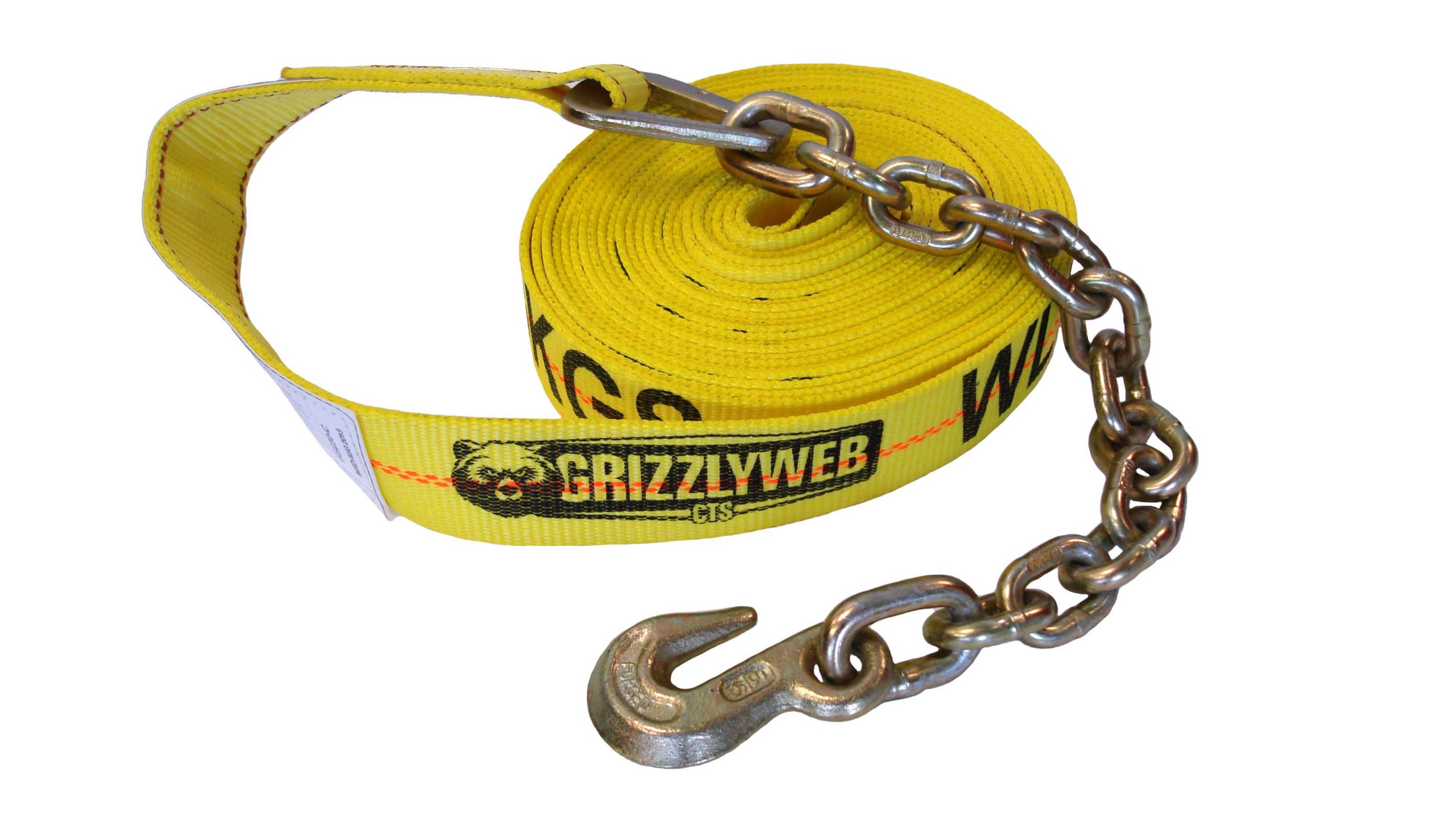 2″ WINCH STRAP WITH CHAIN ANCHOR - Image 2
