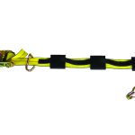 2" Wide Adjustable Wheel Tie-Down with Floating Hook