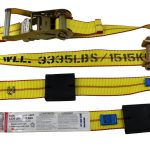 Adjustable Wheel Tie-Down with Swivel J Hooks (16mm Dia.)