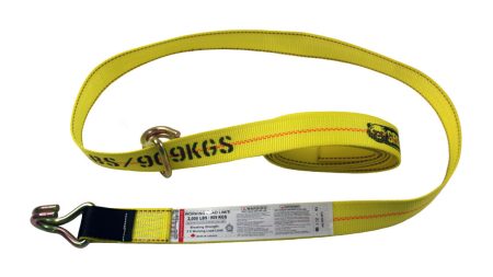 2” Wide Wheel Strap with 3/8” Wire Hook and One Floating Hook