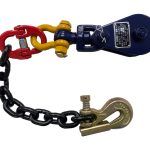 SNATCH BLOCK - WITH SHACKLE AND CHAIN & GRAB HOOK